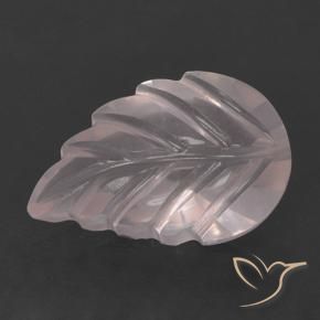 9,17 ctw natürlicher Helles Korallenrosa Rosenquarz, Blumen-Schliff, Transparent