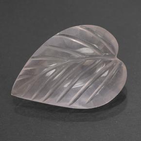 3,32 ctw natürlicher rosafarbener Rosenquarz, Blumenschliff, Transparent