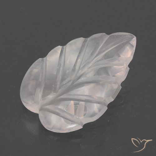 2.96ct Natürlicher Rosenrosa-Ton Rosenquarz, Blumen-Schliff, Transparent