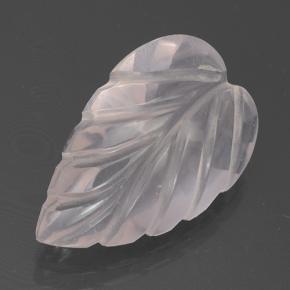 3,94 ctw natürlicher rosafarbener Rosenquarz, Blumenschliff, Transparent