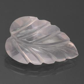 3,94 ctw natürlicher rosafarbener Rosenquarz, Blumenschliff, Transparent