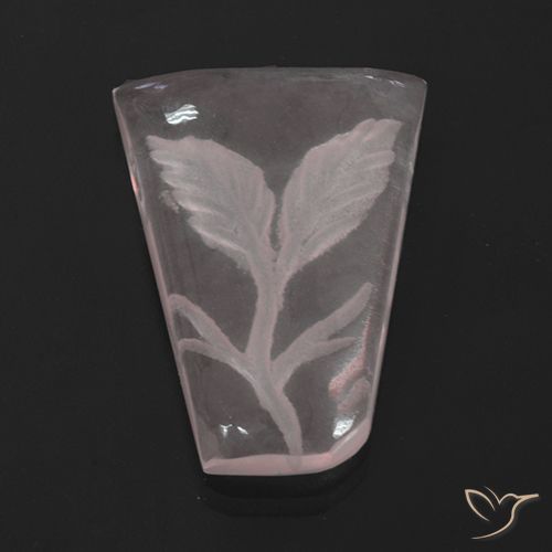 10.27ct Natürlicher Helles Korallenrosa Rosenquarz, Fantasie, Transparent