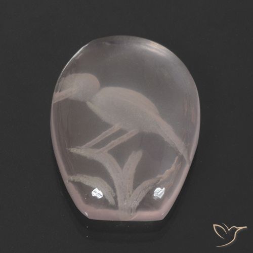 11.01ct Natürlicher hellrosa Rosenquarz, Fantasie, Transparent