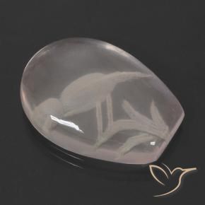 9,17 ctw natürlicher hellrosa Rosenquarz, Fantasie, Transparent
