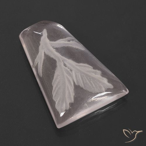 9.71ct Natürlicher hellrosa Rosenquarz, Fantasie, Transparent