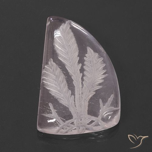 13.25ct Natürlicher Helles Korallenrosa Rosenquarz, Fantasie, Transparent