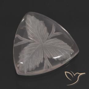9,17 ctw natürlicher Farblos Rosenquarz, Trillion, Transparent