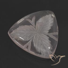 9,17 ctw natürlicher Farblos Rosenquarz, Trillion, Transparent