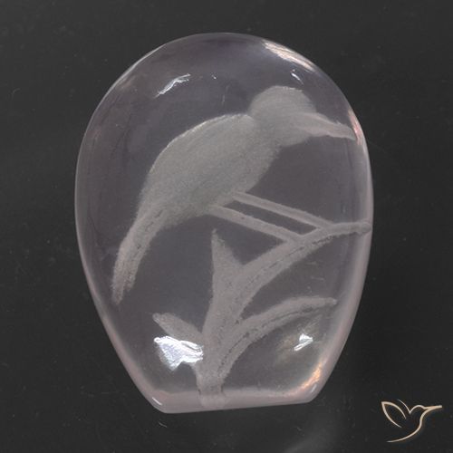 11.18ct Natürlicher Sehr helles Rosa Rosenquarz, Fantasie, Transparent