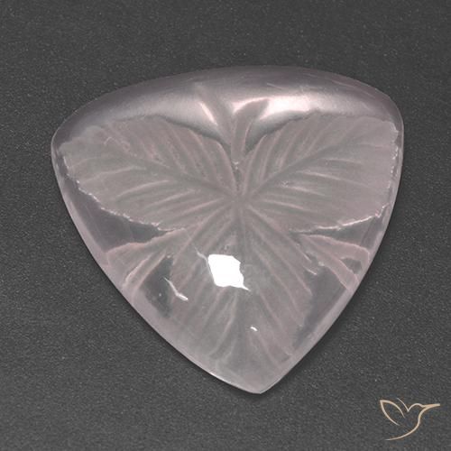 10.46ct Natürlicher hellrosa Rosenquarz, Trillion, Transparent