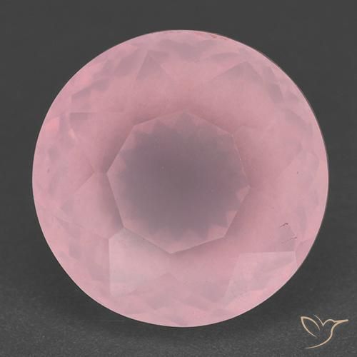 11.73ct Natürlicher Mittelrosa Rosenquarz, Runden, Lichtdurchlässig