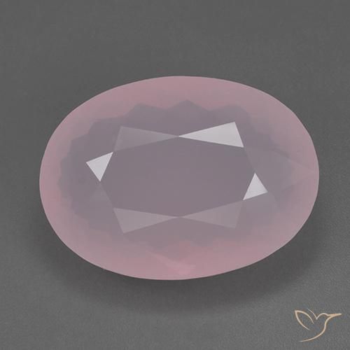 80.59ct Natürlicher rose-rosa Rosenquarz, Oval, Transparent