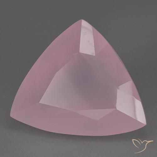 9,17 ctw natürlicher Königslila Rosa Rosenquarz, Trillion, Transparent