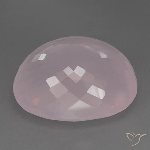 9,17 ctw natürlicher Mittelrosa Rosa Rosenquarz, Oval, Transparent