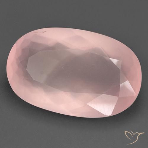 9,17 ctw natürlicher Mittelrosa Rosenquarz, Oval, Transparent