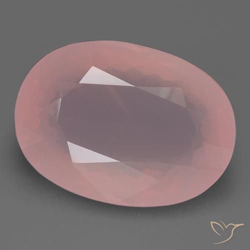 108.80ct Natürlicher rose-rosa Rosenquarz, Oval, Transparent