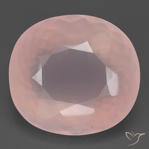 112.68ct Natürlicher hellrosa Rosenquarz, Oval, Transparent