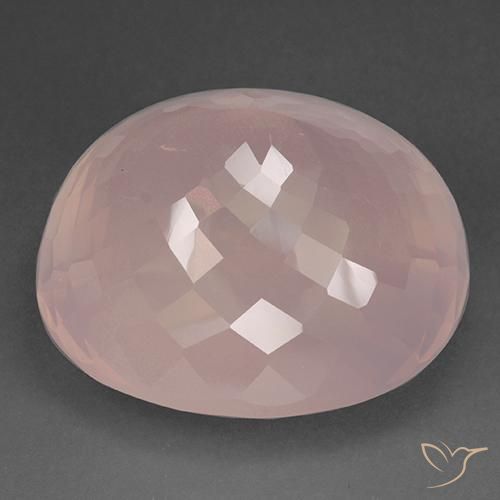 9,17 ctw natürlicher Flamingorosa Rosenquarz, Oval, Transparent