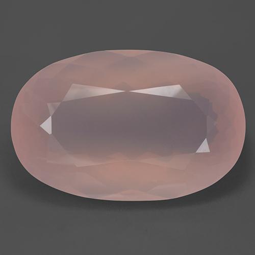 157,99 ctw natürlicher rosafarbener Rosenquarz, Oval Schliff, Transparent