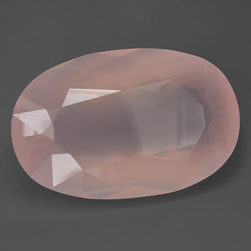 157,99 ctw natürlicher rosafarbener Rosenquarz, Oval Schliff, Transparent