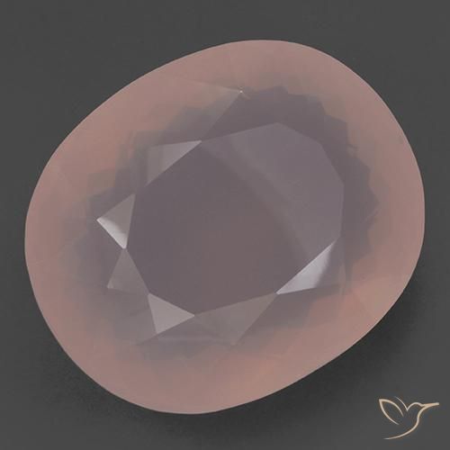 9,17 ctw natürlicher rose-rosa Rosenquarz, Oval, Transparent
