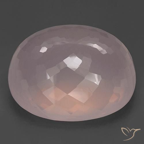 9,17 ctw natürlicher rose-rosa Rosenquarz, Oval, Transparent