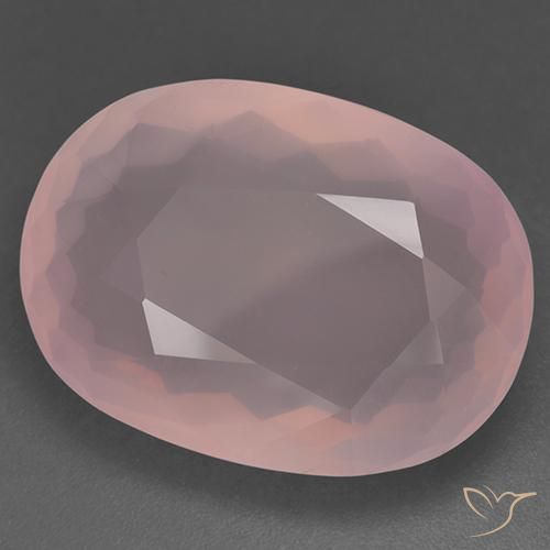 9,17 ctw natürlicher Mittelrosa Rosenquarz, Oval, Transparent