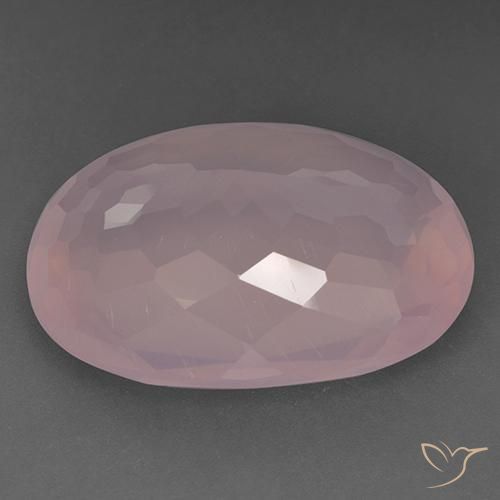 9,17 ctw natürlicher Mittelrosa Rosenquarz, Oval, Transparent