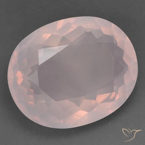 9,17 ctw natürlicher rose-rosa Rosenquarz, Oval, Transparent