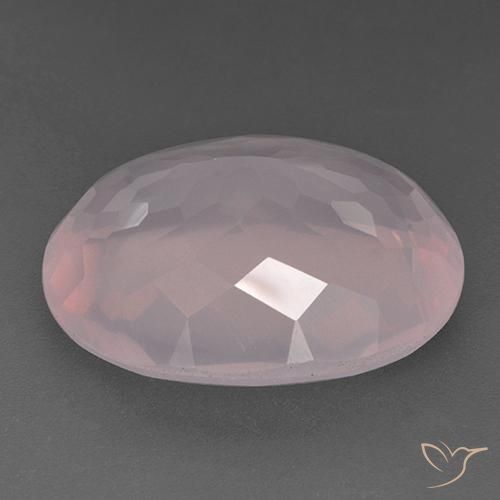 9,17 ctw natürlicher rose-rosa Rosenquarz, Oval, Transparent