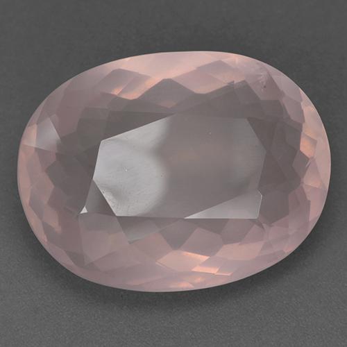 9,17 ctw natürlicher hellrosa Rosenquarz, Oval, Transparent