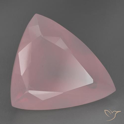 9,17 ctw natürlicher Rosa Ton Rosenquarz, Trillion, Transparent