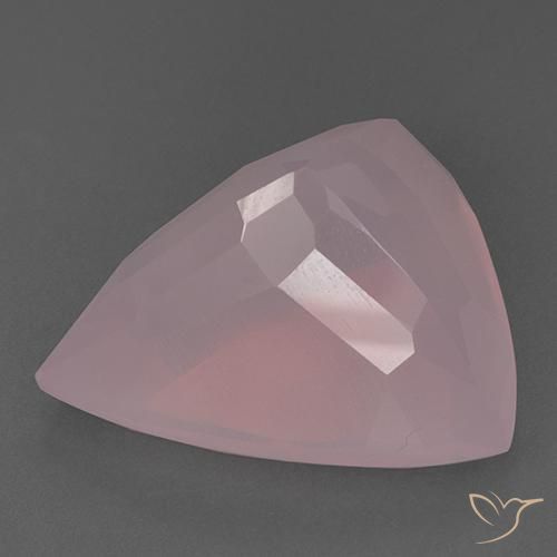 9,17 ctw natürlicher Rosa Ton Rosenquarz, Trillion, Transparent