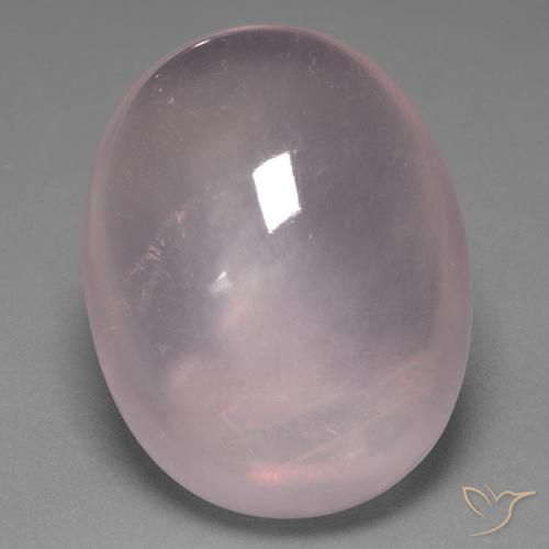 39.10ct Natürlicher hellrose-rosa Rosenquarz, Oval, Transparent