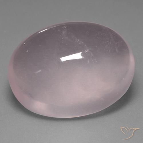9,17 ctw natürlicher hellrose-rosa Rosenquarz, Oval, Transparent
