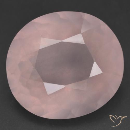 26.84ct Natürlicher rose-rosa Rosenquarz, Oval, Transparent