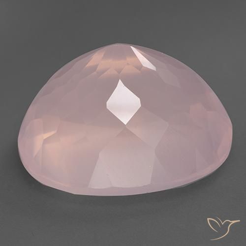 9,17 ctw natürlicher hellrosa Rosenquarz, Oval, Transparent