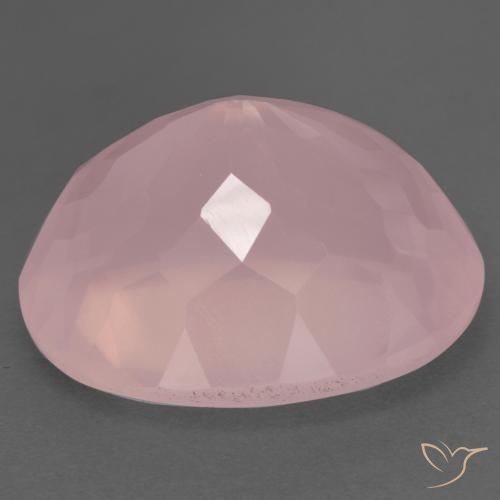 9,17 ctw natürlicher Mittelrosa Rosenquarz, Oval, Transparent