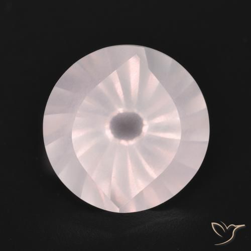 5.53ct Natürlicher hellrosa Rosenquarz, Runden, Transparent