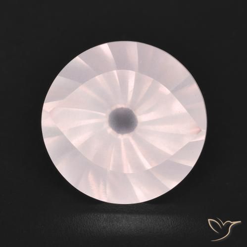 5.66ct Natürlicher Helle Pfirsichrose Rosenquarz, Runden, Transparent