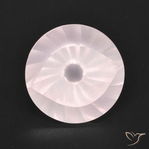 6.06ct Natürlicher hellrose-rosa Rosenquarz, Runden, Transparent