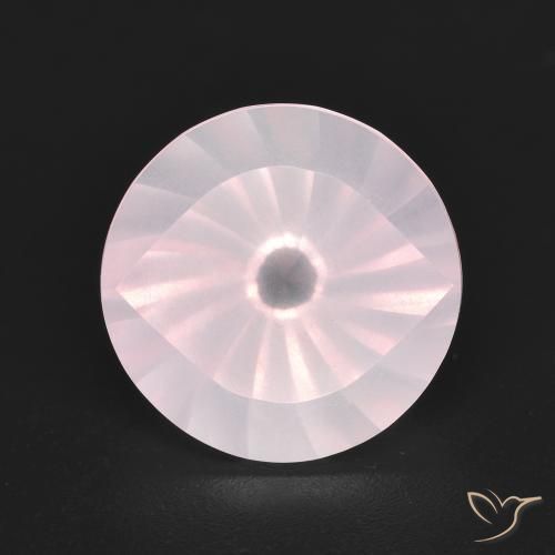 5.50ct Natürlicher Sehr helles Rosenrosa Rosenquarz, Runden, Transparent