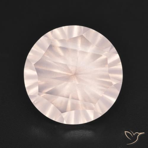 5.23ct Natürlicher hellrosa Rosenquarz, Runden, Transparent