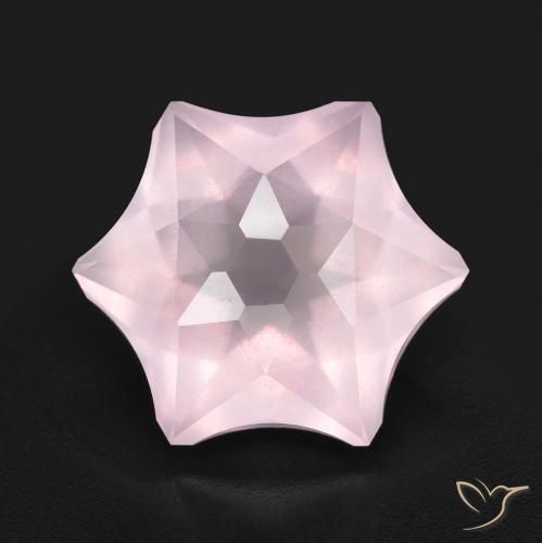 9.17ct Natürlicher hellrosa Rosenquarz, Fantasie, Transparent