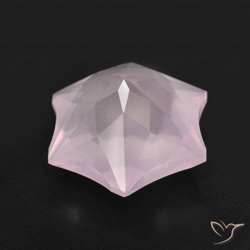 9,17 ctw natürlicher hellrosa Rosenquarz, Fantasie, Transparent