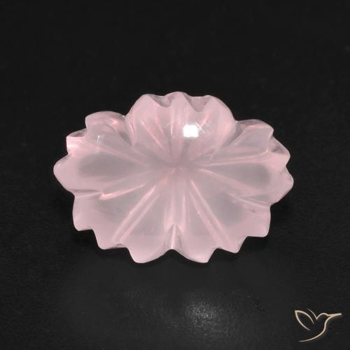 6.67ct Natürlicher Korallenrosa Rosenquarz, Fantasie, Transparent