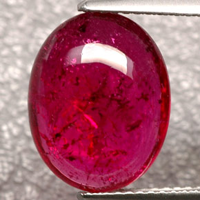 5,88 ctw natürlicher roter Rubellit, Transparent, Transparent / Lichtdurchlässig