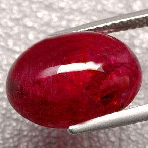 8,16 ctw natürlicher roter Rubellit, Transparent, Transparent / Lichtdurchlässig