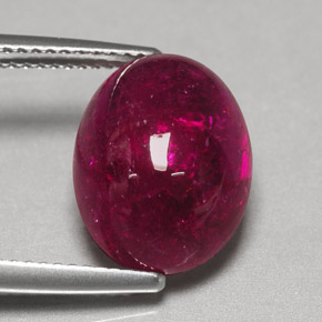 7,57 ctw natürlicher roter Rubellit, Transparent, Transparent / Lichtdurchlässig