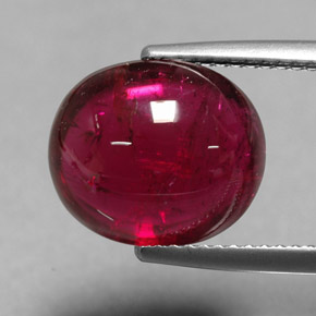 6,77 ctw natürlicher roter Rubellit, Transparent, Transparent / Lichtdurchlässig